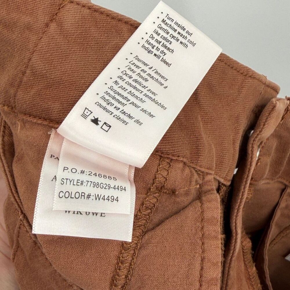 PAIGE Brooklyn 31 Wide Leg Pants Brown High Rise NWT Size 30 - Picture 10 of 12